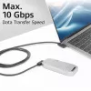 ACT USB 3.0 10Gbps 60W USB Type-C (kairysis/dešinysis lenktas) į USB Type-C (kairysis/dešinysis lenktas) laidas, 1 m