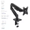Monitoriaus rankena ACT 35 colių ekranams, dujinė spyruoklė, vienas monitorius, spaustuvas/per angą, iki 9 kg, VESA 75x75–100x100, pakreipimas ±45°, juoda