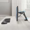 Monitoriaus rankena ACT 35 colių ekranams, dujinė spyruoklė, vienas monitorius, spaustuvas/per angą, iki 9 kg, VESA 75x75–100x100, pakreipimas ±45°, juoda