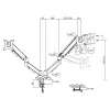 ACT monitorių laikiklis 35 colių, dujinis, 2 monitoriams, Essentials, Clamp/Grommet, 18 kg, 43,2 cm (17 inch), 88,9 cm (35 inch), 100 x 100 mm, juodas