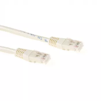 ACT Ivory 0,5 m U/UTP CAT6 jungiamasis laidas su RJ45 jungtimis