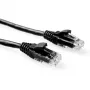 ACT Black 0,5 m U/UTP CAT6 jungiamasis laidas, be užkliuvimo, RJ45