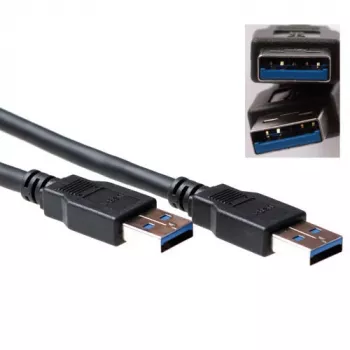 USB 3.0 A kištukas - USB A kištukas 5,00 m, ACT, SB0002