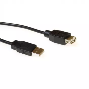 USB 2.0 A kištukas - A lizdas juodas 5.00 m ACT SB2250