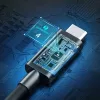 USB-C į USB-C Thunderbolt 4 laidas CHOETECH A3010 — 40 Gbps, 100 W, 0,8 m, juodas