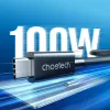USB-C į USB-C Thunderbolt 4 laidas CHOETECH A3010 — 40 Gbps, 100 W, 0,8 m, juodas
