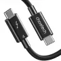 USB-C į USB-C Thunderbolt 4 laidas CHOETECH A3010 — 40 Gbps, 100 W, 0,8 m, juodas
