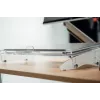 BakkerElkhuizen FlexDesk 640 reguliuojamo aukščio dokumentų laikiklis su ComfortRead