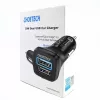 Maitinimo adapteris CHOETECH C0051 dviejų USB-A 36W QC3.0, juodas