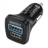 Maitinimo adapteris CHOETECH C0051 dviejų USB-A 36W QC3.0, juodas