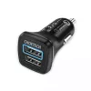 Maitinimo adapteris CHOETECH C0051 dviejų USB-A 36W QC3.0, juodas