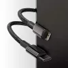 Laidas Baseus Tungsten Gold 1 m Juodas Lightning į USB-C