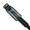 Laidas Baseus Tungsten Gold 1 m Juodas Lightning į USB-C