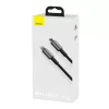 Laidas Baseus Tungsten Gold 1 m Juodas Lightning į USB-C