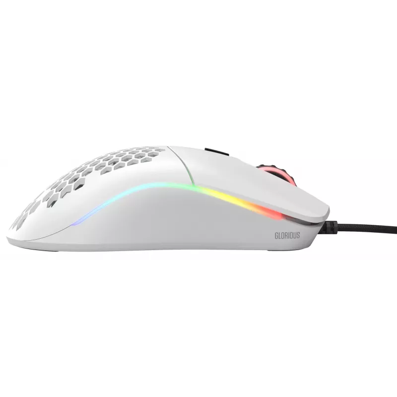 Glorious Gaming pelė Model O Regular (balta), dešinei rankai, optinė, USB Type-A, 12000 DPI, balta
