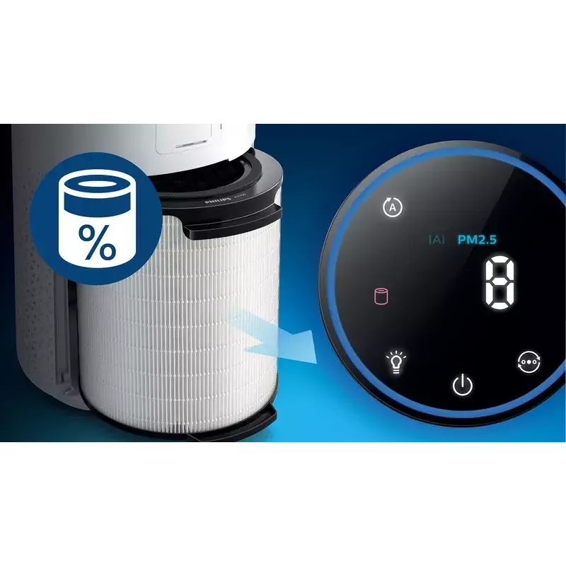 Philips originalus keičiamas filtras FY1700/30 Integruotas 3 viename Plotis 135 mm Gylis 212 mm Aukštis 237 mm