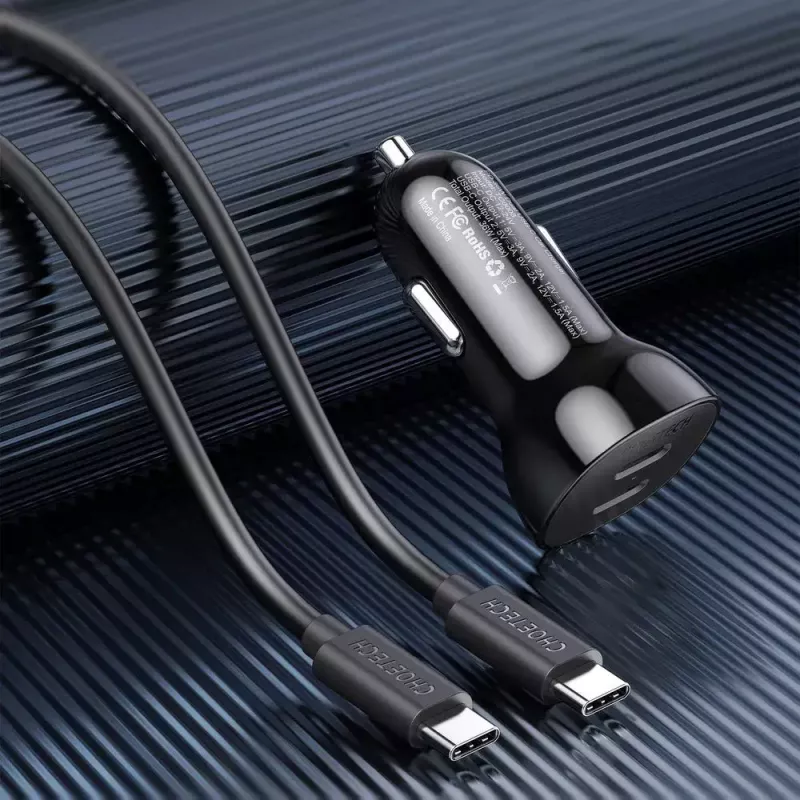 Kroviklis automobilinis Choetech TC0008 Juodas Cigariniui Greitasis Krovimas