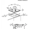 Elektrinė ir dujinė kaitlentė Electrolux EGE6172NOK, juoda, įmontuojama, 60 cm, kombinuota, 4 zonos, liečiamas ir sukamas valdymas