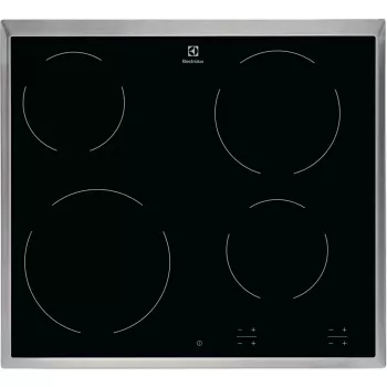 Elektroninė kaitlentė Electrolux EHF6240XXK, juoda, įmontuojama, 57,6 cm, keraminė, 4 zonos