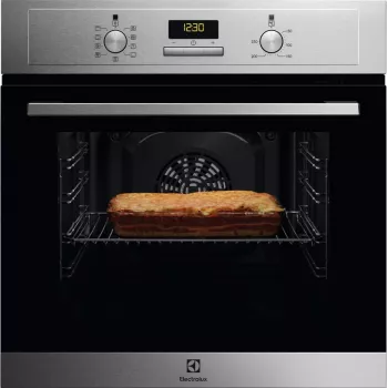Įmontuojama elektrinė orkaitė Electrolux EOF3H40BX 65 L, juoda/plienas