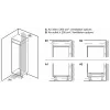 Bosch Serie 2 KIN86NSE0 įmontuojamas šaldytuvas-šaldiklis 260 L