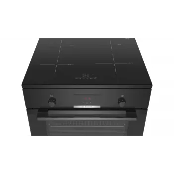 Bosch Serie 4 HLN39A060U laisvai pastatoma viryklė su indukcine kaitviete, juoda