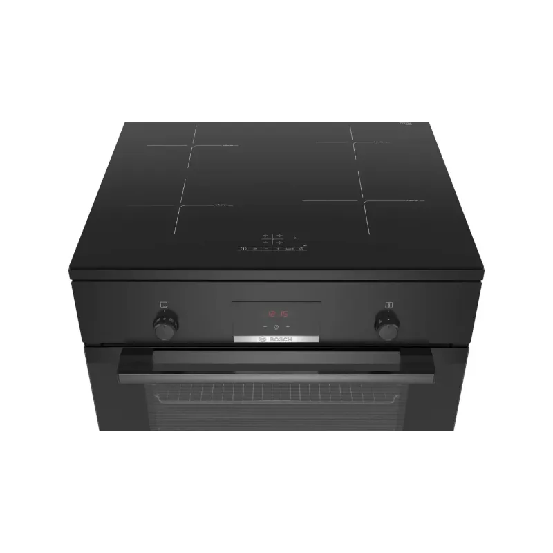 Bosch Serie 4 HLN39A060U laisvai pastatoma viryklė su indukcine kaitviete, juoda