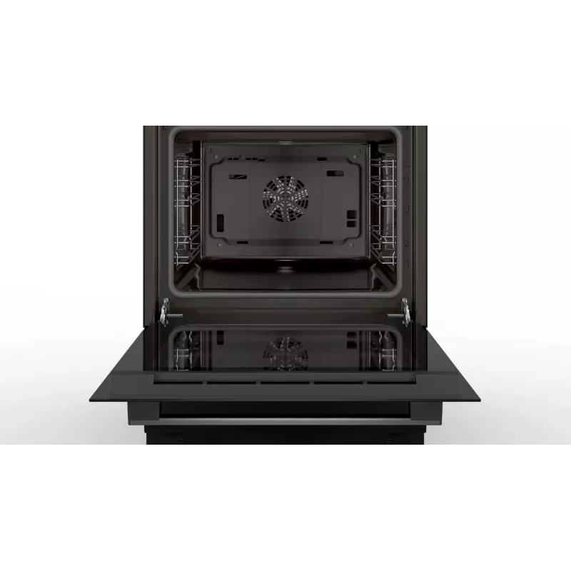 Bosch Serie 4 HLN39A060U laisvai pastatoma viryklė su indukcine kaitviete, juoda