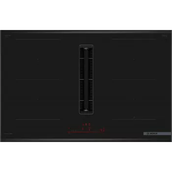 Bosch Serie 6 PVQ895H26E kaitlentė su gartraukiu Juoda Įmontuojama 80 cm Indukcinė 4 zonos