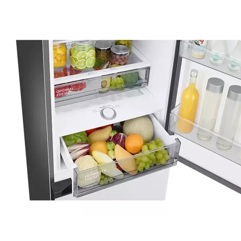Šaldytuvas-šaldiklis Samsung RB38C7B5C12/EF 390 L Baltas Laisvai Pastatomas