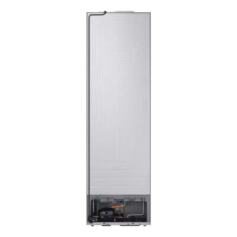 Laisvai pastatomas šaldytuvas Samsung RB38C6B2E22 su No Frost, dešiniais vyriais, 35 dB, energijos klasė E, 8 kg/24h užšaldymas, 4 lentynos, 2 daržovių stalčiai, juodas