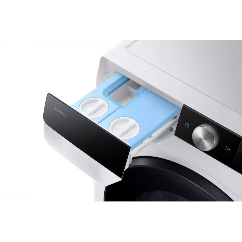Samsung WD90DG6G94BKU4 skalbyklė su džiovintuvu, laisvai pastatoma, priekinio pakrovimo, balta