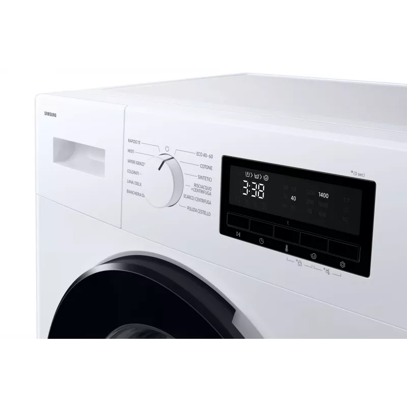 Samsung WW80FG3M05AWLF skalbyklė su priekiniu pakrovimu 8 kg 1400 aps./min Balta