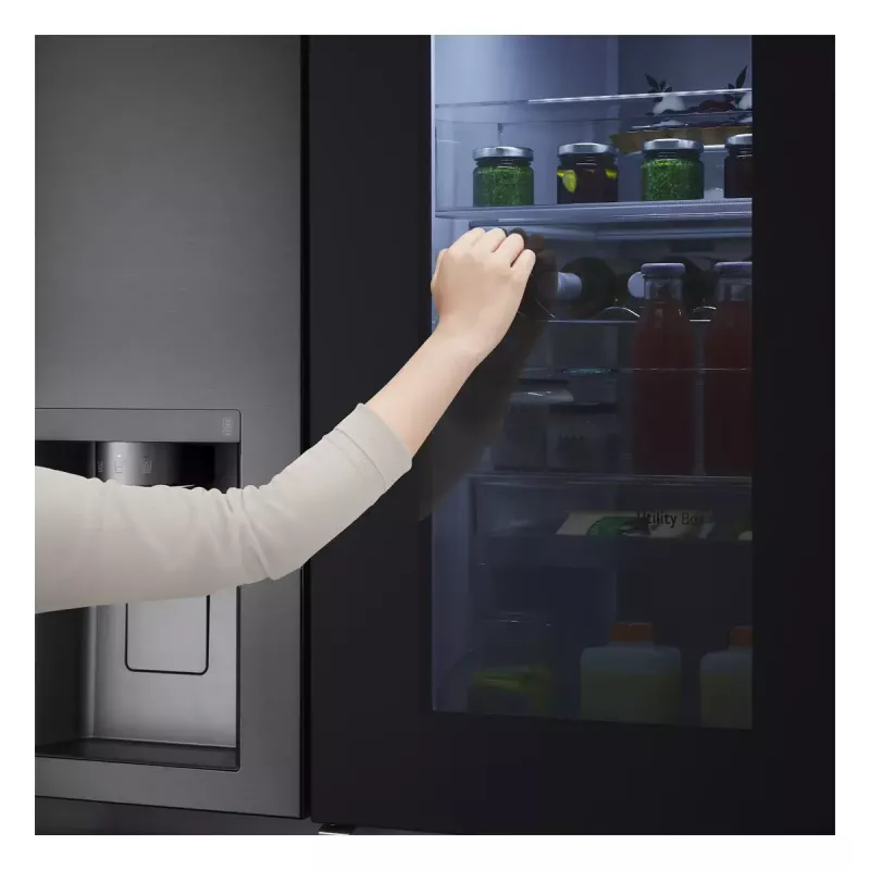 LG InstaView ThinQ GSXV91MCAE Amerikietiškas šaldytuvas-šaldiklis 635 L