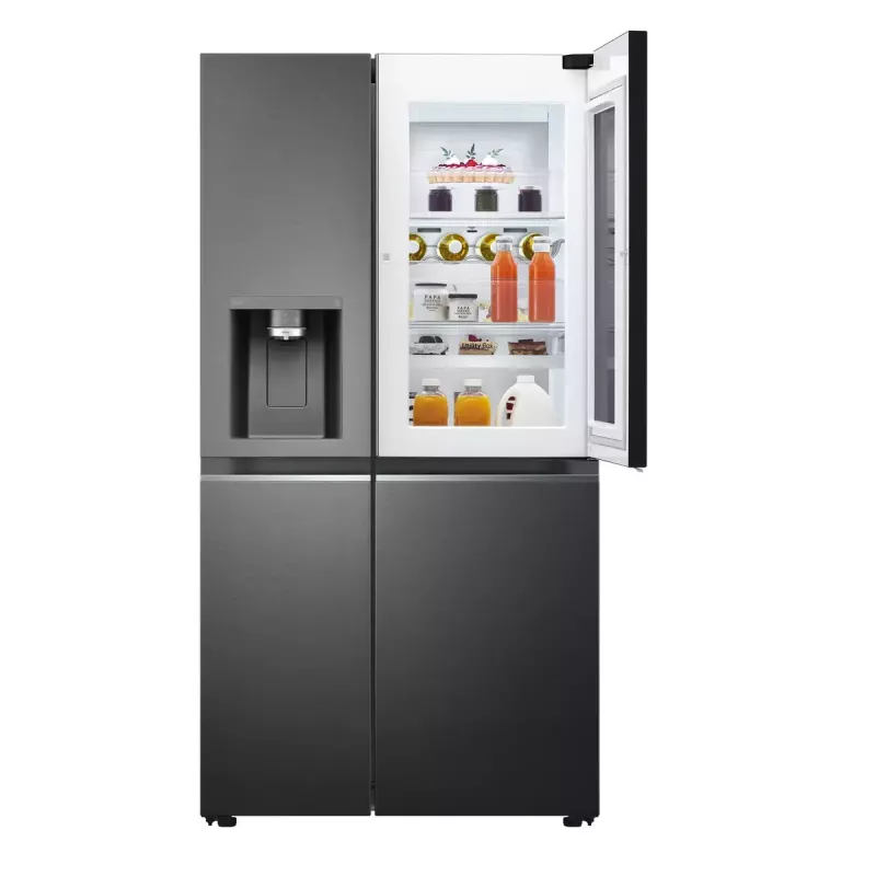 LG InstaView ThinQ GSXV91MCAE Amerikietiškas šaldytuvas-šaldiklis 635 L