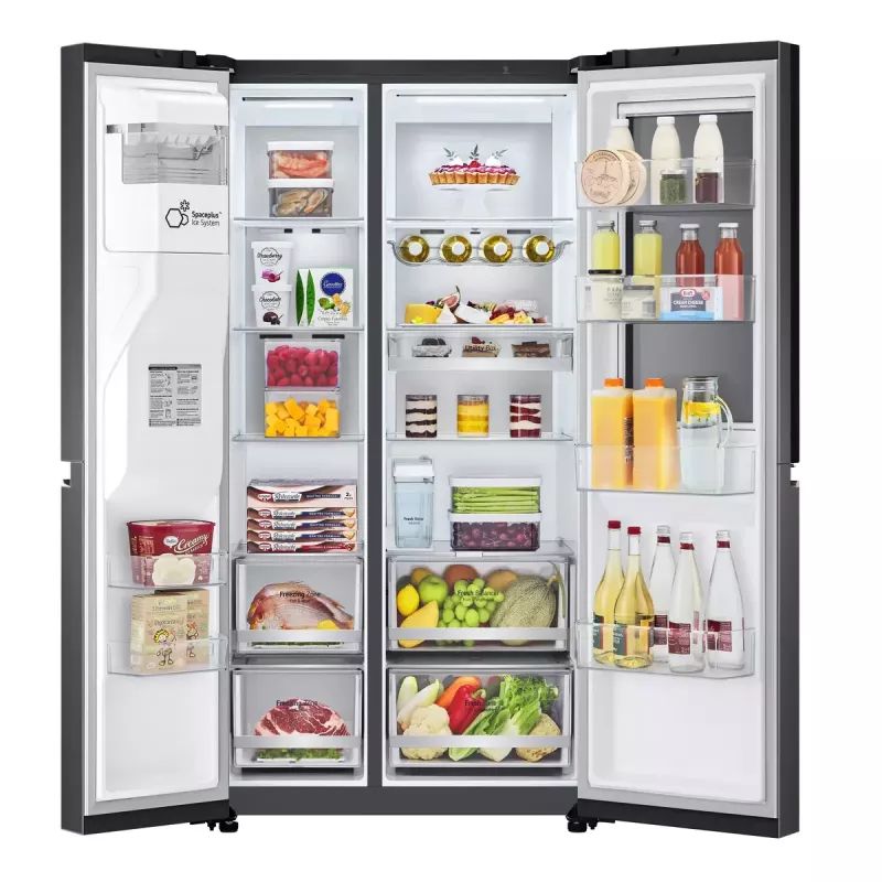 LG InstaView ThinQ GSXV91MCAE Amerikietiškas šaldytuvas-šaldiklis 635 L