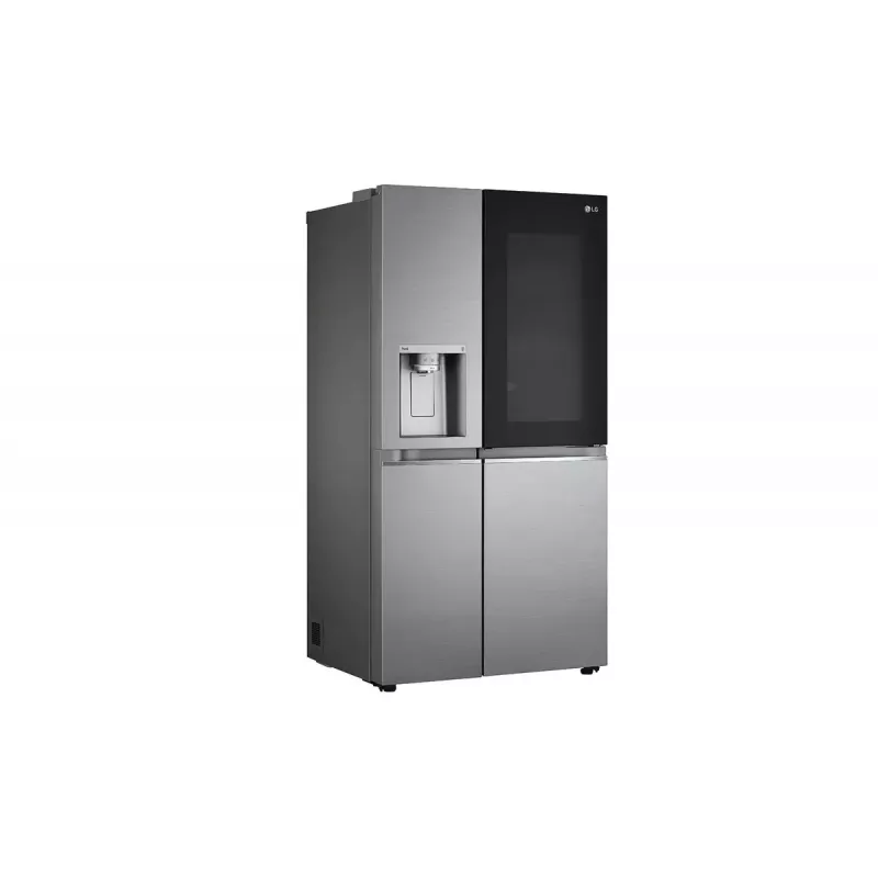 LG InstaView GSXV91PZAE šaldytuvas šaldiklis Side-by-Side laisvai pastatomas 635 L juodas nerūdijantis plienas