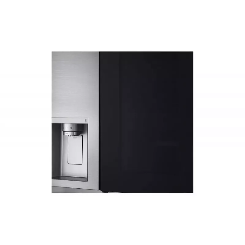 LG InstaView GSXV91PZAE šaldytuvas šaldiklis Side-by-Side laisvai pastatomas 635 L juodas nerūdijantis plienas