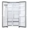 Šaldytuvas šalia šaldiklio LG GSLC41PYPE, 641 L, šaldytuvas 420 L / šaldiklis 221 L, laisvai pastatomas, sidabrinis