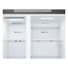 Šaldytuvas šalia šaldiklio LG GSLC41PYPE, 641 L, šaldytuvas 420 L / šaldiklis 221 L, laisvai pastatomas, sidabrinis