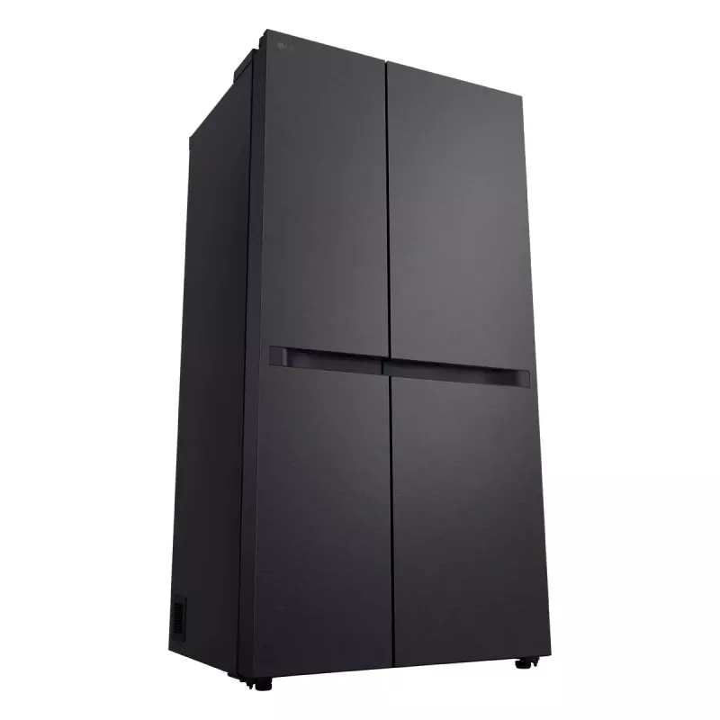 Šaldytuvas LG GSBC40EPPE side-by-side, laisvai pastatomas, 664 L, E, juodas