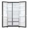Šaldytuvas LG GSBC40EPPE side-by-side, laisvai pastatomas, 664 L, E, juodas