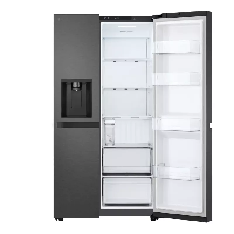 LG GSLC41EPPE šaldytuvas šaldiklis „Side-by-Side“ laisvai pastatomas 641 L juodas