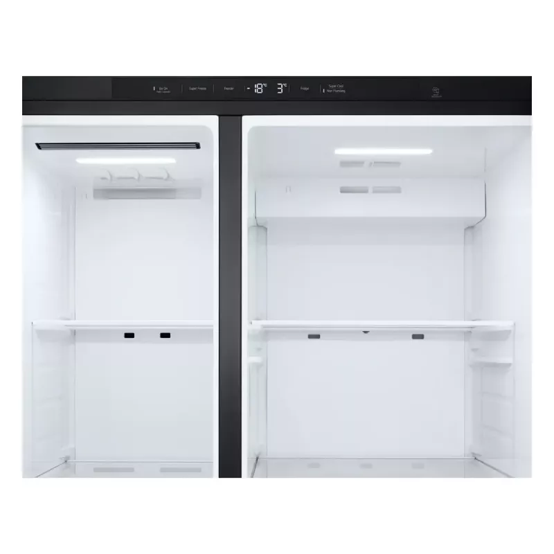 LG GSLC41EPPE šaldytuvas šaldiklis „Side-by-Side“ laisvai pastatomas 641 L juodas