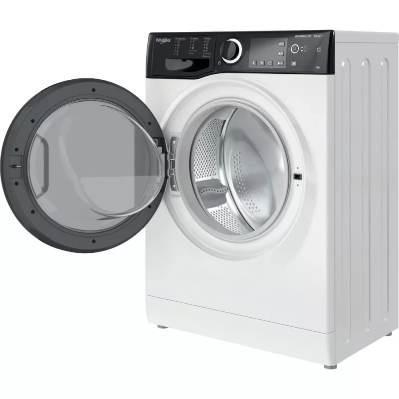 Whirlpool WRSB 7259 D EU priekinio pakrovimo skalbimo mašina, 7 kg, 1151 aps./min., juoda, balta