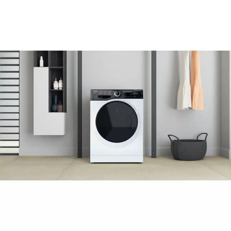 Whirlpool WRSB 7259 D EU priekinio pakrovimo skalbimo mašina, 7 kg, 1151 aps./min., juoda, balta