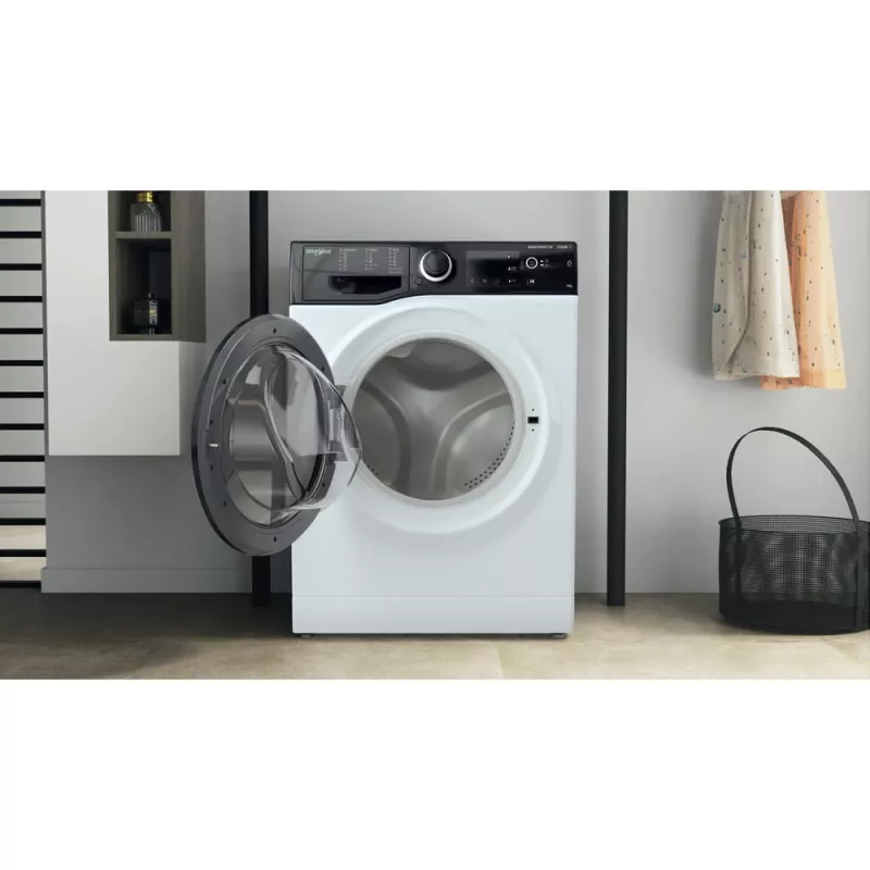 Whirlpool WRSB 7259 D EU priekinio pakrovimo skalbimo mašina, 7 kg, 1151 aps./min., juoda, balta