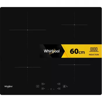 Whirlpool WS Q2160 NE juoda įmontuojama 59 cm zoninė indukcinė kaitlentė 4 zonos