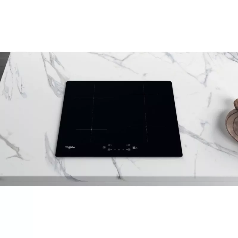 Whirlpool WS Q2160 NE juoda įmontuojama 59 cm zoninė indukcinė kaitlentė 4 zonos
