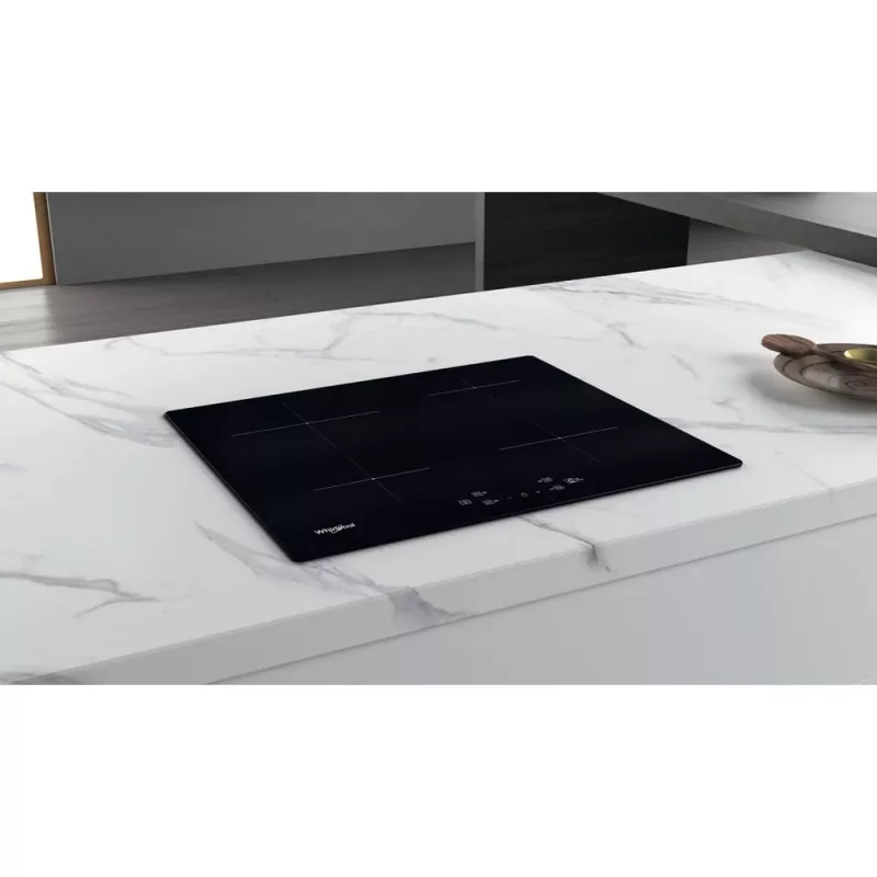 Whirlpool WS Q2160 NE juoda įmontuojama 59 cm zoninė indukcinė kaitlentė 4 zonos